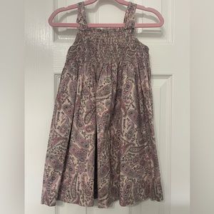 Luli & Me sleeveless dress with smocking front panel Size 3T